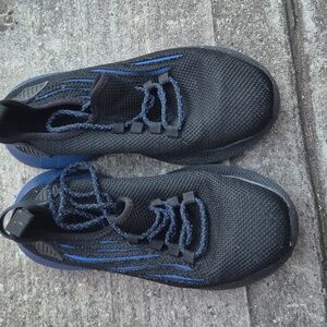 Black and Blue Athletic Sneakers